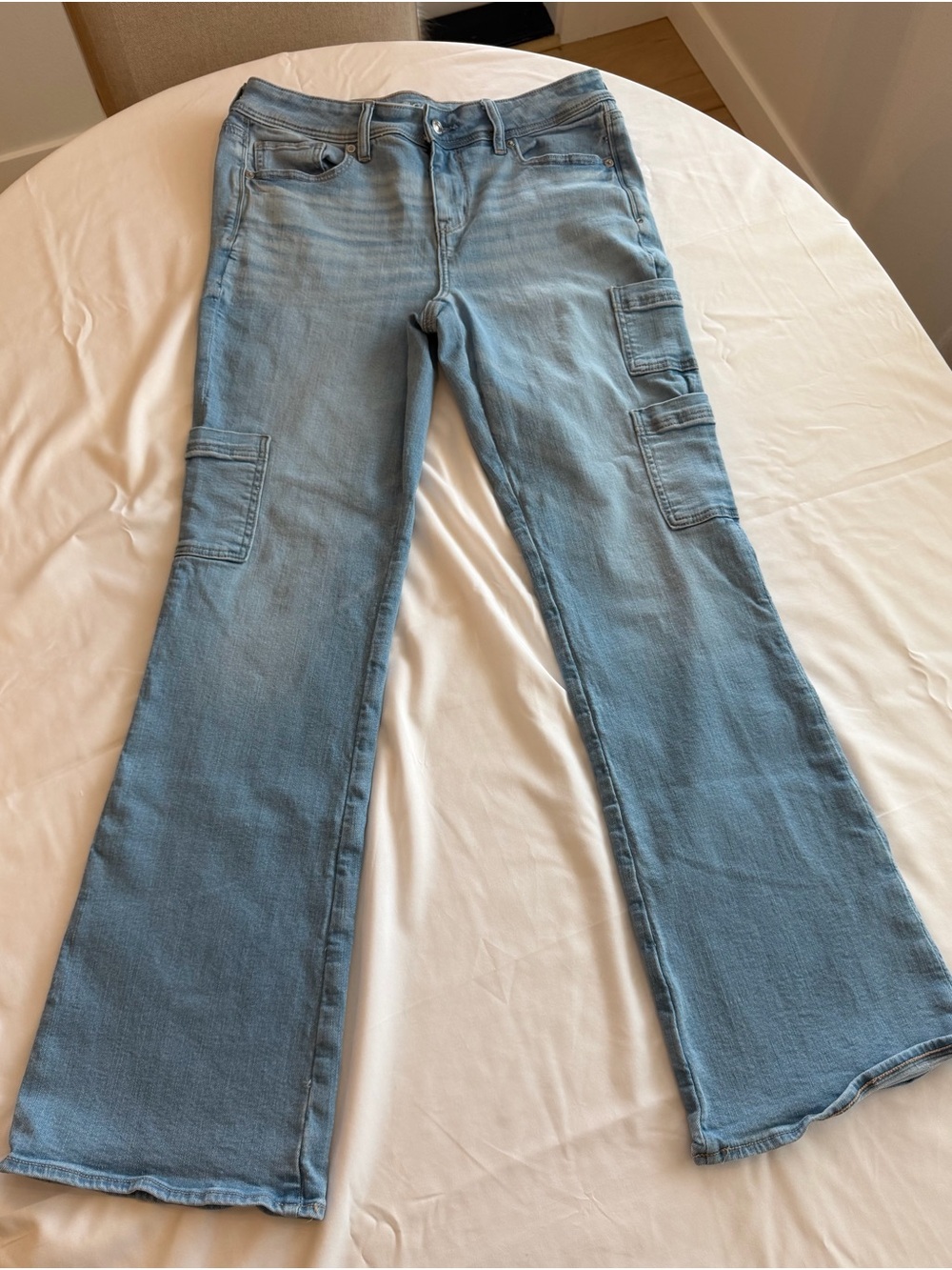 American Eagle Women's Cargo Flare Jeans